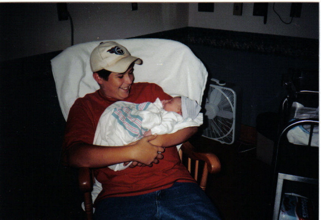 holding his nephew mason ......2003
